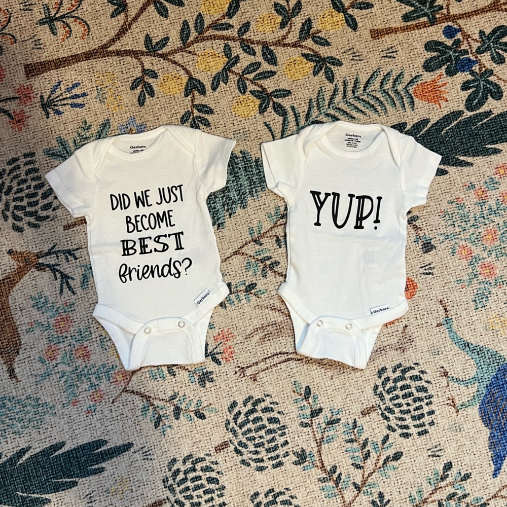 Twins Newborn Onesies